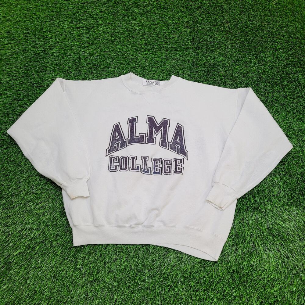 Vintage 80s Alma-College Sweatshirt Womens 2XL 25x23 USA